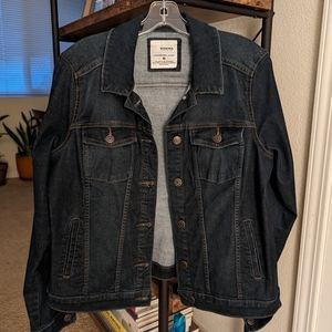 Sonoma Life+Style Women Size M Denim Trucker Jacket Button Front